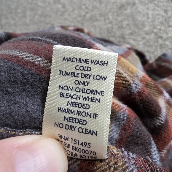 BKE Red and Brown Plaid Shirt - Picture 5 of 6